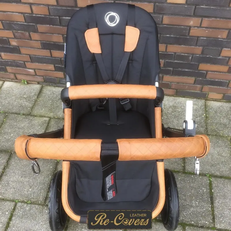 Mountain Buggy Swift handvat hoes leder (duwbeugel bekleding) - Afbeelding 4