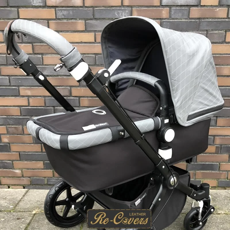 Bugaboo Cameleon en Fox kinderwagen leder zonnekap (Napa leder) - Afbeelding 6