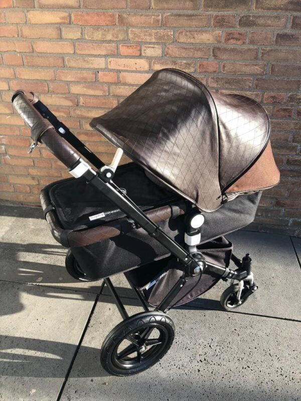 Bugaboo Buffalo kinderwagen leder zonnekap (Nappa leder) - Afbeelding 5