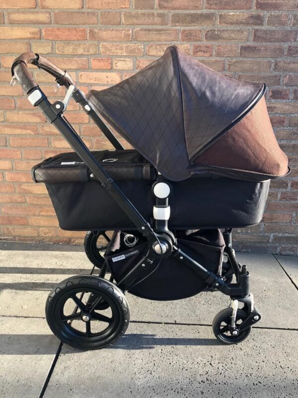 Bugaboo Buffalo kinderwagen leder zonnekap (Nappa leder) - Afbeelding 4