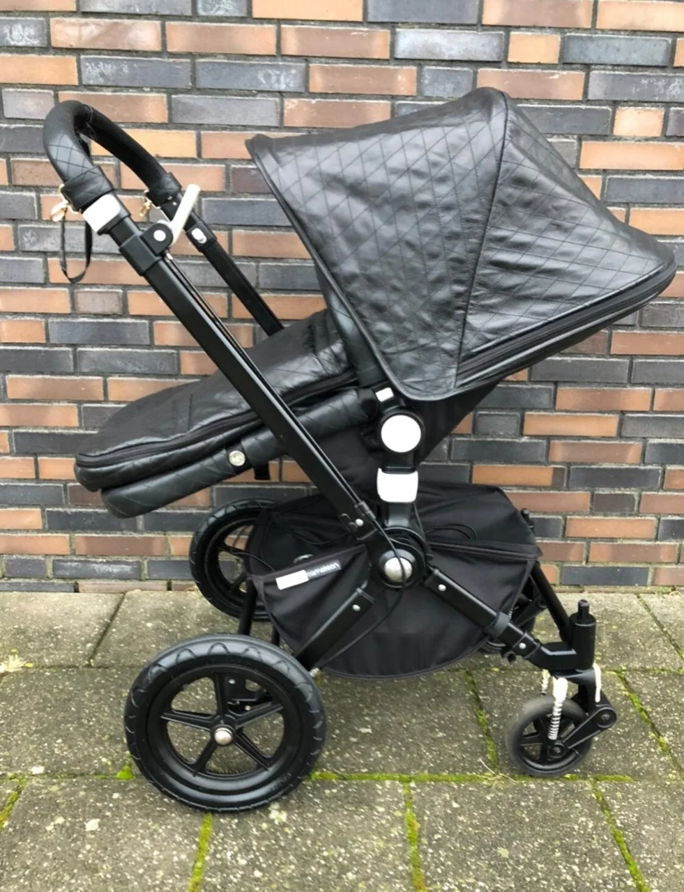 Bugaboo Cameleon en Fox kinderwagen leder zonnekap (Napa leder) - Afbeelding 8
