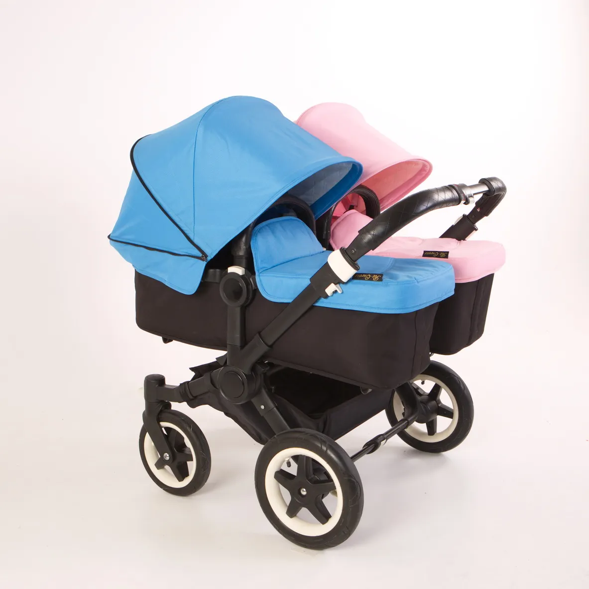 Bugaboo Donkey Bekledingset 2 Zonnekappen +2 Wiegdekjes 16 kleuren - Afbeelding 3