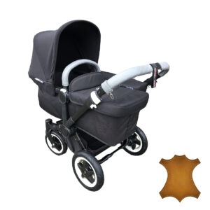 Lederen hoezen voor duwbeugel en draagbeugel handvaten voor Bugaboo Donkey Mono