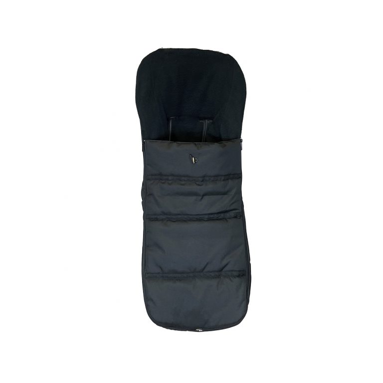 Black footmuff for the stroller
