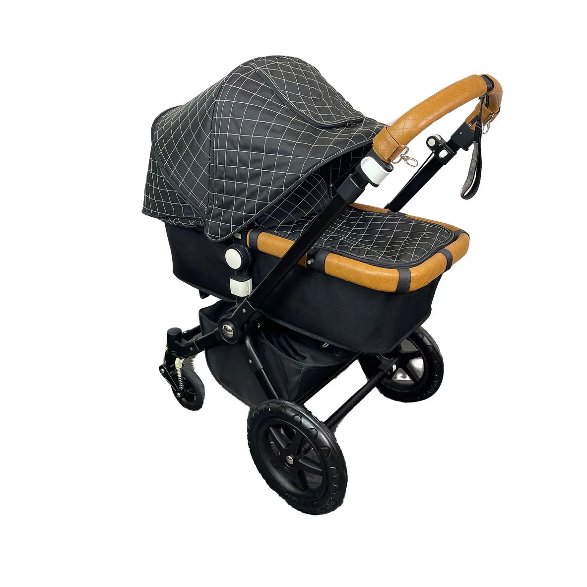 Bugaboo Cameleon en Fox kinderwagen leder zonnekap (Napa leder) - Afbeelding 4