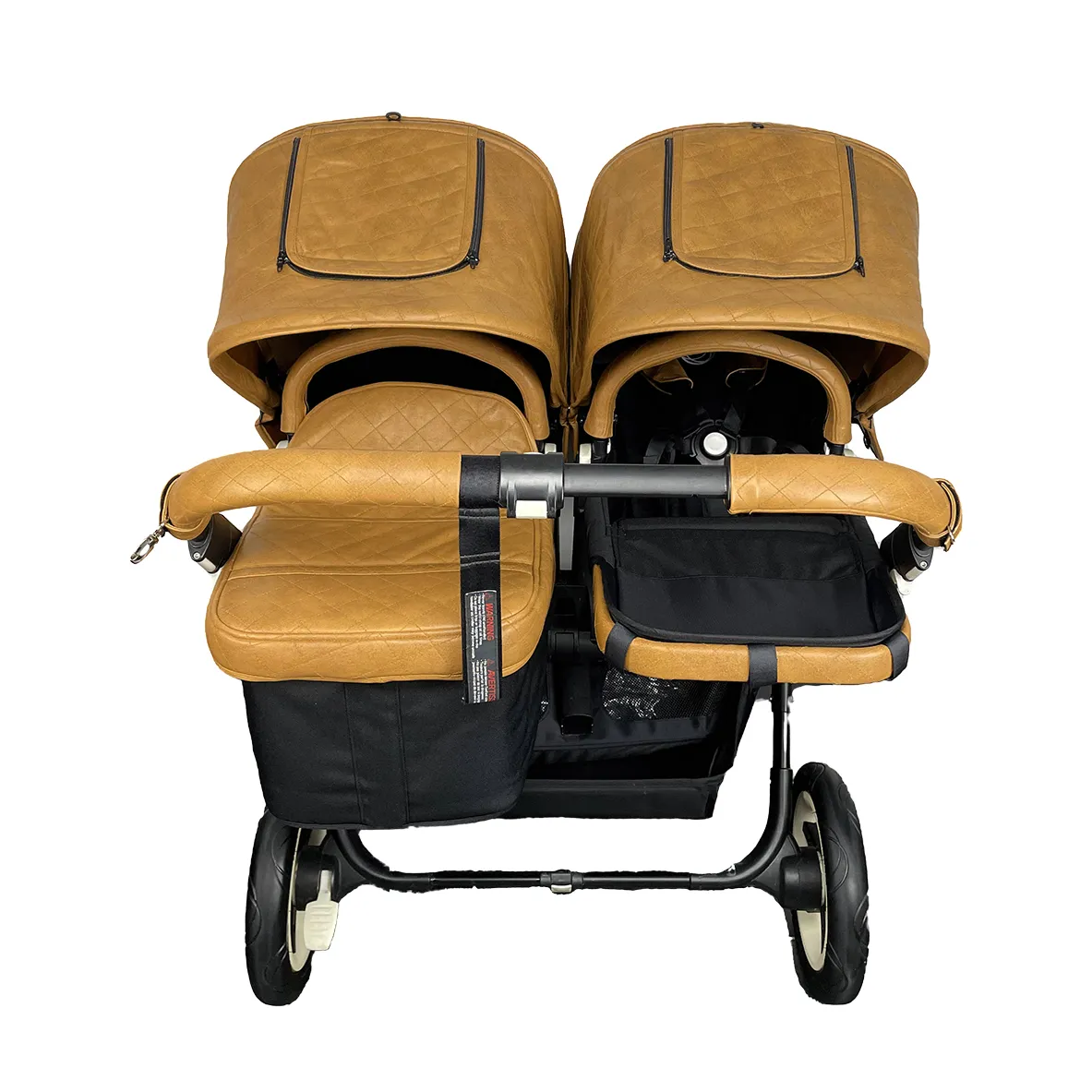 Bugaboo Donkey Duo Bekledingset 2 Zonnekappen 1 Wiegdekje in lamsleer - Afbeelding 2