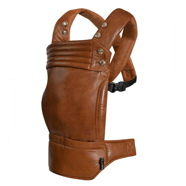 Draagzak Baby Lamsleer Cognac Brown Dark - Afbeelding 2