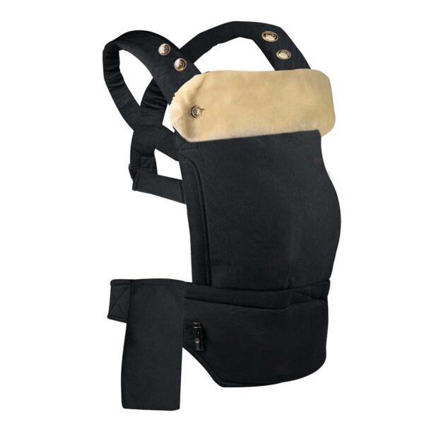 Baby Draagzak French Terry Zwart - Afbeelding 3