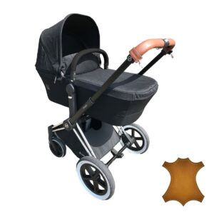 Cybex Priam 1 & 2 handvat hoes 2 delen (duwbeugel bekleding) – lederen duwbeugelhoes