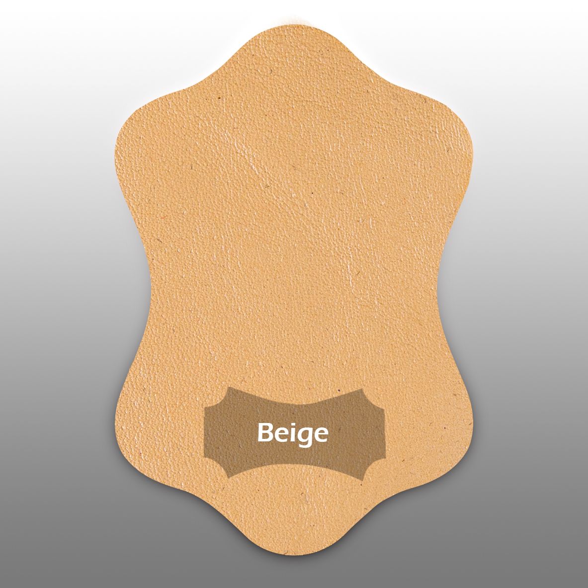 Kleurstaal lamsleer beige