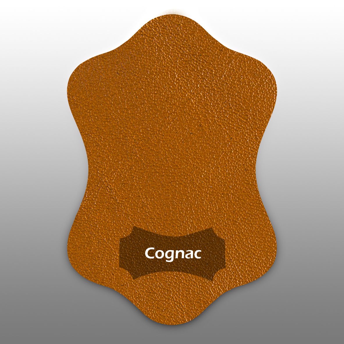 Kleurstaal lamsleer cognac
