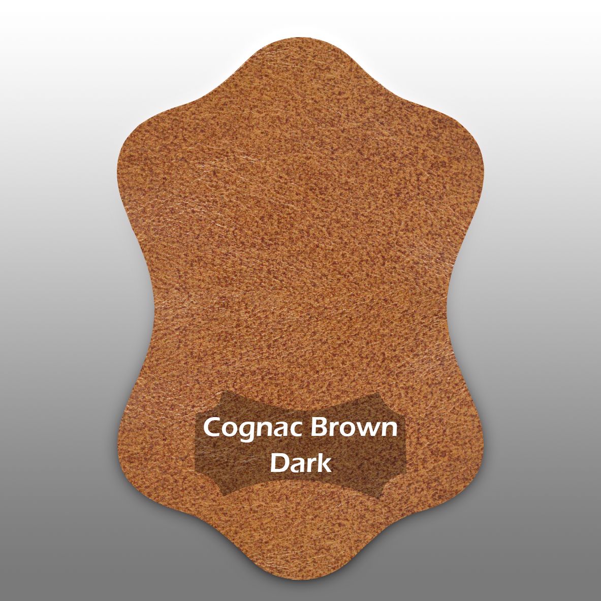 Kleurstaal lamsleer cognac brown dark
