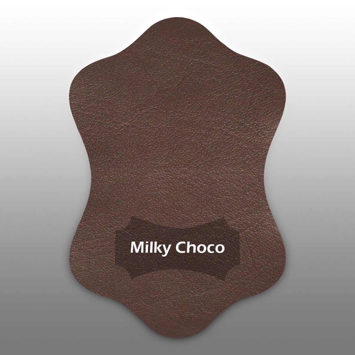 Kleurstaal lamsleer milky choco