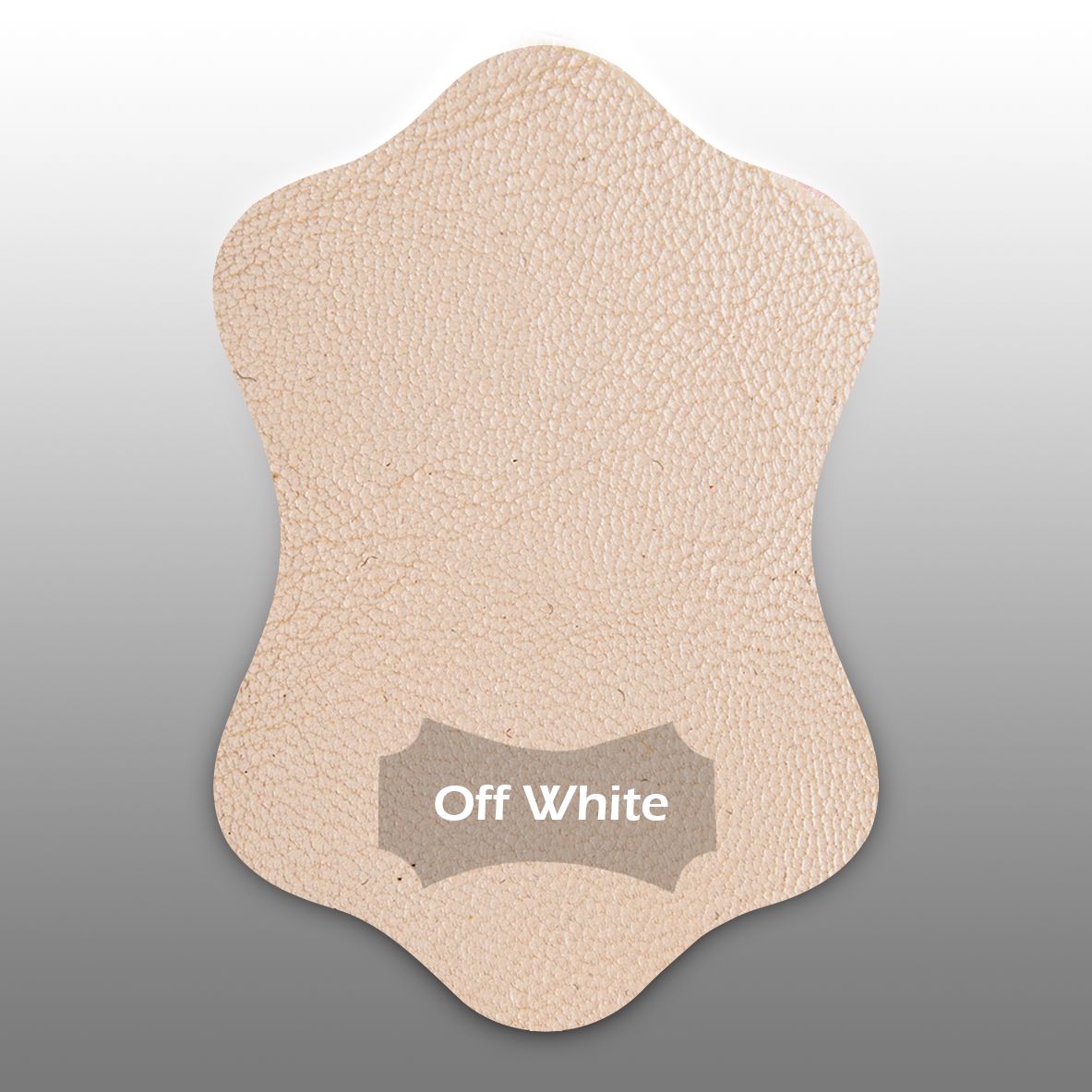 Kleurstaal lamsleer off white