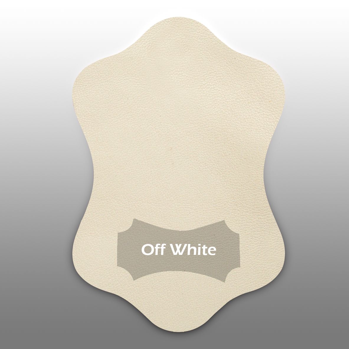Kleurstaal lamsleer off white