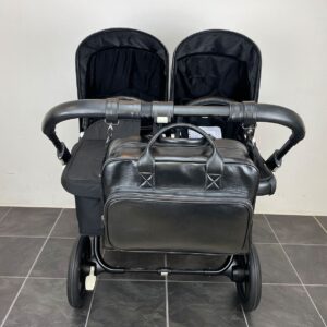 Luiertas Zwart Leer (Lamsleer)